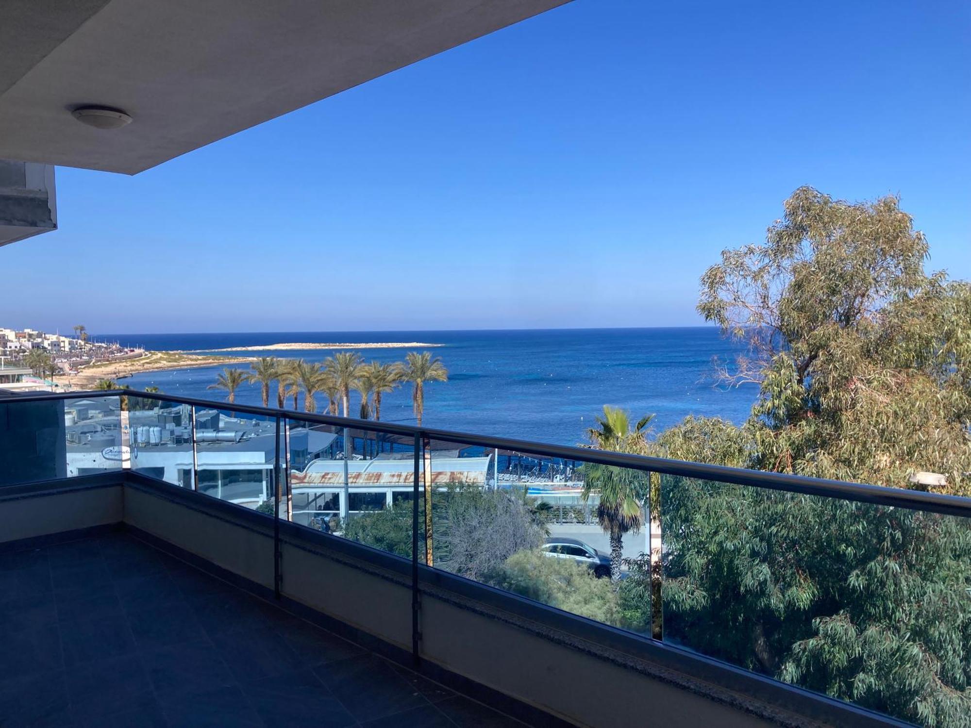 Sunrise Bay Apartments - Frontline Sea Views San Pawl il-Baħar Eksteriør billede