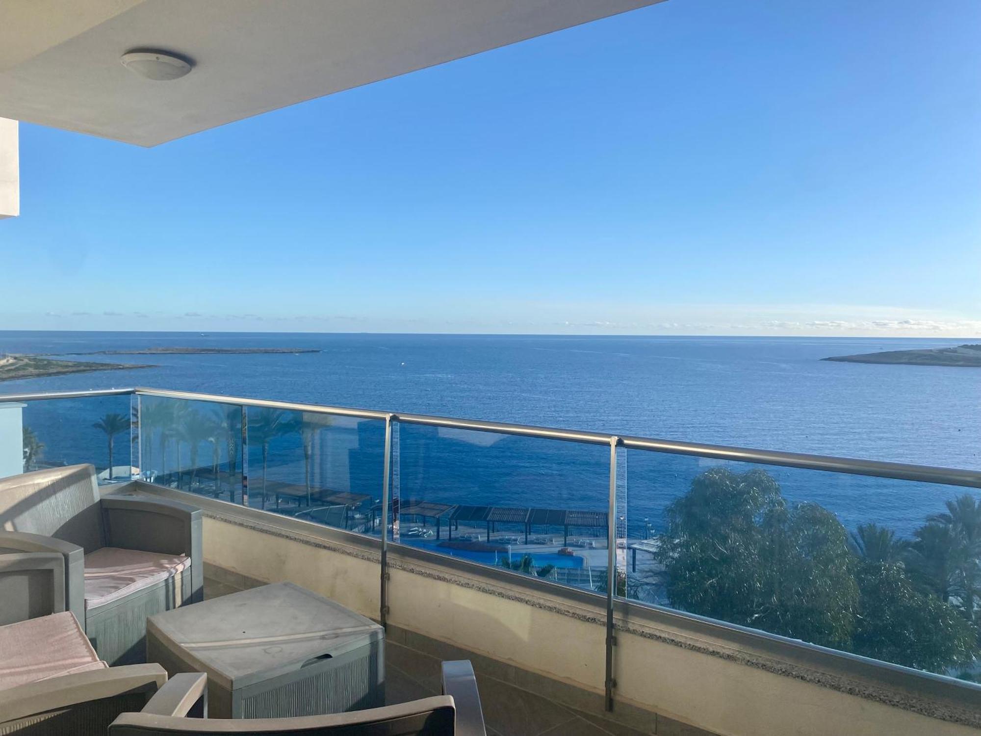 Sunrise Bay Apartments - Frontline Sea Views San Pawl il-Baħar Eksteriør billede